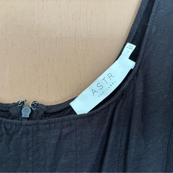 ASTR the Label Black Linen Dress - Picture 8 of 9